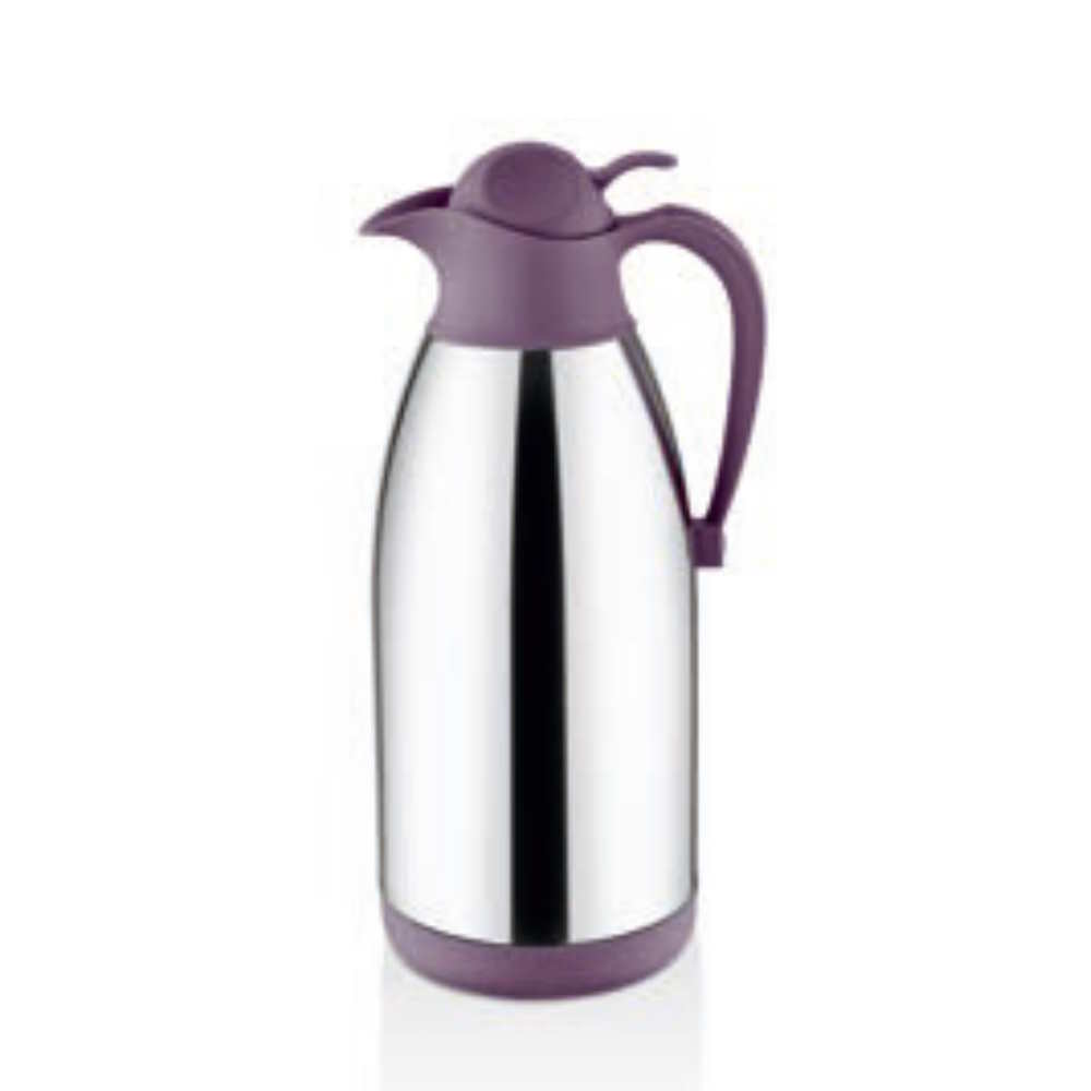 FROM THE WHOLESALE FACTORY-DOUBLE DECK-STEEL BASE-COLD-HOT STORAGE-GLASS-INOX THERMOS (RLX2.5T)